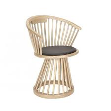 Fan Dining Chair Natural Oak By Tom Dixon In 2020 Wooden Dining Chairs Modern Dining Chairs Dining Chairs