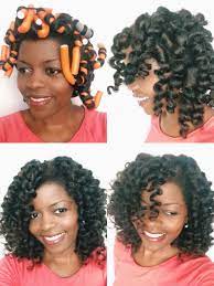 Flexi Rod Set On Dry Natural Hair By Tina Done On Old Twist Out Using Water And Natural Hair Styles Dry Natural Hair Natural Hair Tutorials