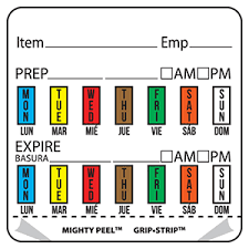 Food Rotation Labels Dot It