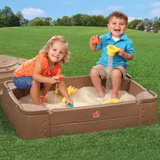 Step2 Play And Store Sandbox My Son On The Box Outdoor Toy Storage Backyard Toys For Kids Backyard Toys