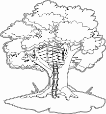 Christmas is a time of holidays and kids enjoy activities of coloring by filling colors in these free printables with designs of xmas tree, house, gifts, cartoons. Treehouse Coloring Pages Best Coloring Pages For Kids