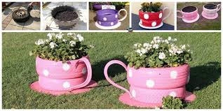 If the roots are healthy for the most part question: Diy Teacup Tire Planters Step By Step Tutorial Diy 4 Ever