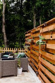 The finished product is a much more handsome fence that looks great on both sides and saves you the step of driving and securing your fence posts. Stunning Diy Horizontal Slat Fence Lifestyle Fresh Mommy Blog