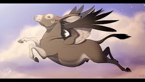 Donkey Wings Cute Animal Drawings Art Creature Design