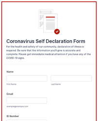 Professionally written and designed resume samples and resume examples. Coronavirus Self Declaration Form Template Jotform