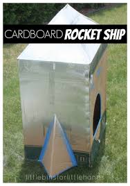 How to make a space shuttle out of cardboard using easy tools that you will be proud to give as a present for a birthday or for christmas or to hang on your. How To Make A Cardboard Rocket Ship Little Bins For Little Hands