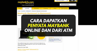 See full list on isaham.my Cara Dapatkan Penyata Bank Maybank Online E Statement