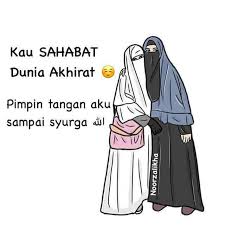 Kumpulan gambar kartun muslimah bercadar lucu dan cantik kualitas hd free download untuk wallpaper dan profile wa maupun fb. 300 Gambar Kartun Muslimah Bercadar Cantik Sedih Keren Lengkap