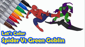 Print all of our coloring pages for free. Spider Man Fight Green Goblin Coloring Pages Sailany Coloring Kids Youtube