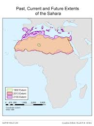 With an area of 9,200,000 square kilometres (3,600,000 sq mi), it is the largest hot desert in the world and the third largest desert overall, smaller only than the deserts of antarctica and the arctic. The Past Present And Future Of The Sahara Desert Earth Org Past Present Future