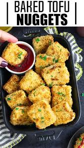 Baked Tofu Nuggets Recipe Vegan Dinner Recipes Vegetarian Vegan Recipes Recipes
