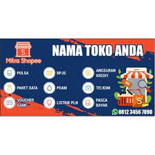 Apa yang dimaksud dengan pin saldo mitra? Banner Mitra Shopee Ukuran 2m X 1m Shopee Indonesia