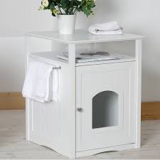 Alfie Litter Box End Table Litter Box Enclosure Hiding Cat Litter Box Litter Box