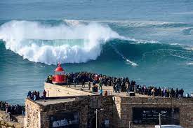 It is one of the most popular seaside resorts in the silver coast (costa de prata). Pictures Extreme Surfers Flock To Portugal S Nazare To Catch Record Waves Sports Photos Gulf News