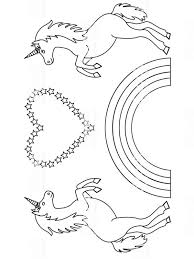 Kleurplaten hartjes en valentijn topkleurplaatnl. Ausmalbilder Einhorn Regenbogen Besteausmalbilder De