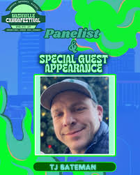 🌿 Excited to introduce TJ Bateman @coffee_n_cannabisyt as one of our  panelists at the Nashville CannaFestival Canna Expo