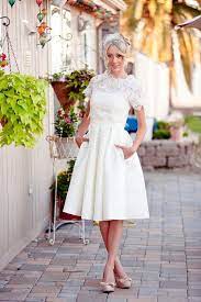 20 Of The Most Vintage Tea Length Wedding Dresses For Older Bride For the classic bride, impeccably tailored mini dresses and allover lace details. 20 of the most vintage tea length