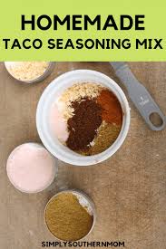 May 14, 2019 · i have been mixing my own taco seasoning mix also for about the last year after my daughter wanted tacos & we had everything but the seasoning mix. Homemade Taco Seasoning Mix Simply Southern Mom