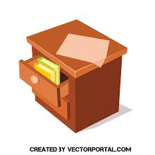 Wooden Cabinet Table Vector Image Wooden Wooden Cabinets Vector Free