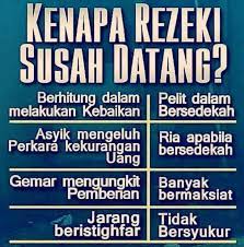 Apasebabnya Mengapa Kenapa Rejeki Rezeki Rizki Susah Hadir Datang Mudah Gampang Pusing Muslim Quotes Islamic Inspirational Quotes Reminder Quotes