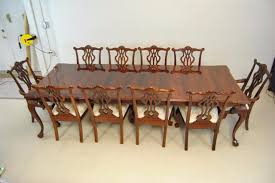 Vintage thomasville french country carved living room arm lounge chair. Mahogany Chippendale Dining Room Table By Thomasville 116 Banded Top Leffler S Antiques