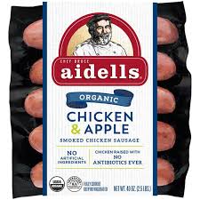 On my first effort, i followed ina's recipe exactly, and aidells' sausages contain no msg, no liquid smoke, no artificial flavors, fillers, coloring or binders. Aidells Smoked Organic Chicken Sausage Chicken Apple 2 5 Lb 12 Fully Cook 2 5 Lb Instacart