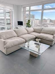 Designed with clean lines, a low profile, and luxurious upholstery fabrics. The Look For Less Restoration Hardware Cloud Copycat Sofas Ou La Vix