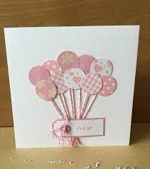 Handmade New Baby Card New Baby New Baby Girl New Arrival Birth Congratulations On The B Baby Cards Handmade Baby Cards Handmade Girl Baby Girl Cards