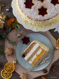 Ein spezielles süßwarengelee, dasist nicht aus gelatine, sondern aus einer mischung von anderen verdickern, hat mehrere andere eigenschaften als gewöhnliches gelee, so ist es einfacher, sie mit kuchen zu bedecken. Spekulatuis Mandarinen Torte Mit Gelee Sternen Die Kuchenzuckerschnecke