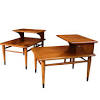 The sides around drawer are tucked inside of legs and the top to the table is separate piece ontop of the whole table after being put together back in the old days. 1