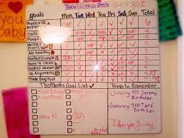 Get Your Life Into Check Goal Charts Helpful Hints Goal Board