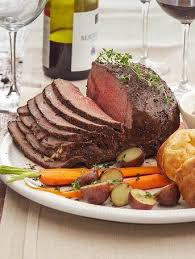 Peppercorn Roast Beef With Herbed Yorkshire Puddings Recipe Christmas Dinner Menu Beef Easy Christmas Dinner Menu