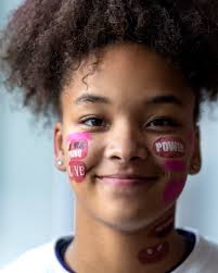 TBT Kindergarten Musical Tea, May 1997, Development Director Nancy Emrich  in the blue hat with her son Parker Emrich. Orange dress, Sabrina Holloway  Purple dress, Hannah Walchek and her mom, Archives photo: