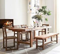 Marks and spencer's extending dining table, 4 leather chairs and dining bench. Reed Extending Dining Table Dining Table With Bench Dining Table Chairs Extendable Dining Table