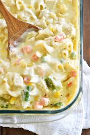 Chicken Noodle Soup Casserole Is Comfort Food At Its Best A Warm Creamy Combin Creamy Chicken Noodle Soup Chicken Noodle Casserole Creamy Chicken Soup Recipe