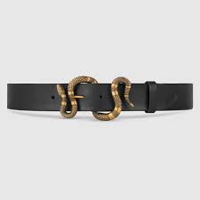 Gucci Cintura In Pelle Con Fibbia Serpente Cinture In Pelle Fibbie E Cinture