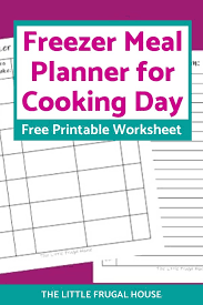 Here are some simple tips to get you started: Free Freezer Meal Planner Worksheet To Plan Your Freezer Cooking Day