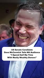 Dave McCormick, a Republican candidate for US Senate in Pennsylvania, was  recorded telling students at Dartmouth University that he spends half of  his time soliciting money from millionaires and the ...