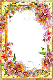 Yellow Transparent Frame Boarders And Frames Flower Frame Frame Border Design