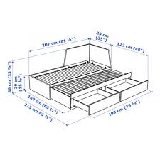 Ikea Flekke Day Bed Combo 80x200cm Livingroom Urban Sales Daybed Furniture Design Table Foam Mattress