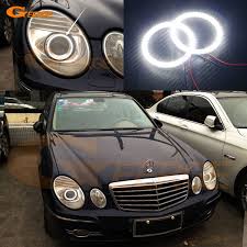 For Mercedes Benz E Class W211 E200 E220 E270 E280 E320 E420 Cdi 2003 2009 Excellent Ultra Bright Smd Led Angel Eyes Kit Mercedes Benz Benz E Class Benz