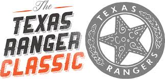 This logo honored arlington stadium, the rangers' home field, in its last year of existence. Co C Texas Ranger Classic