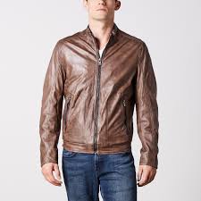 Gavin Leather Lambskin Bomber Jacket Regency By Lamarque