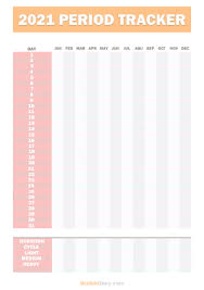 This website shows every (annual) calendar including 2020, 2021 and 2022. 2021 Period Tracker Calendar Free Printable Pdf Jpg Orange Pink Matildastory Com