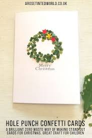 I've got 3 card design ideas to share. Hole Punch Confetti Cards An Easy Dotty Craft For Children A Rose Tinted World