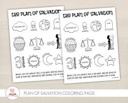 Come Follow Me Plan Of Salvation Coloring Page Etsy Plan Of Salvation Coloring Pages Valentines School