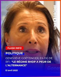 🇫🇷Geneviève Goëtzinger, ancienne directrice générale de RFI et experte en  communication politique: « Je crois que le régime RHDP a peur de  l'alternance d'une manière générale, et que le climat politique qui