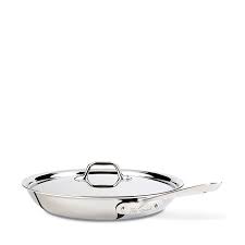 Whichever you choose, make sure it contains a good number of pieces, made of sturdy metal and is compatible with your preferred heating system. All Clad All Clad Stainless Steel 12 Fry Pan With Lid Bloomingdale S
