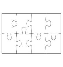 Partners holding big jigsaw puzzle pieces. Blank Jigsaw Puzzle Simple Vector Images Over 240