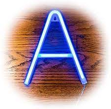 Amazon Com Zoled Blue Neon Letter Lights Pvc Led Neon Light Signs Available In A Through Z Bright Stur Custom Neon Lights Neon Letter Lights Light Letters